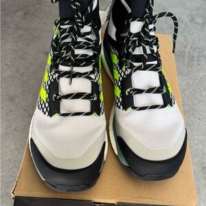 Adidas Terrex Black and Neon Green Hiking Shoes
